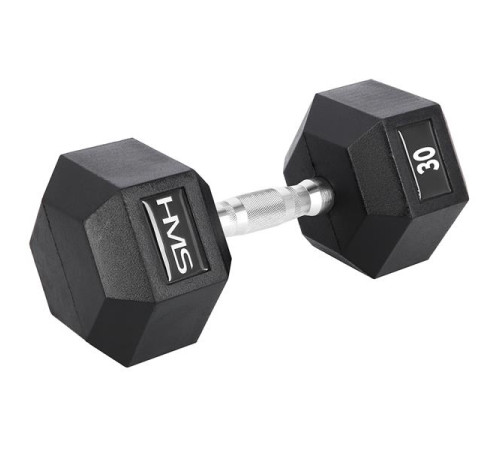 Гантель шестигранна HMS HEX PRO, 30 кг Гантель шестигранна HMS HEX PRO, 30 кг