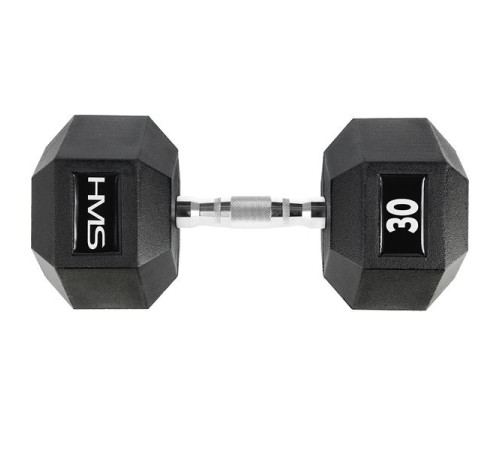 Гантель шестигранна HMS HEX PRO, 30 кг Гантель шестигранна HMS HEX PRO, 30 кг