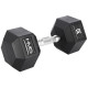 Гантель шестигранна HMS HEX PRO, 30 кг