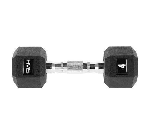 Гантель шестигранна HMS HEX PRO, 4 кг Гантель шестигранна HMS HEX PRO, 4 кг