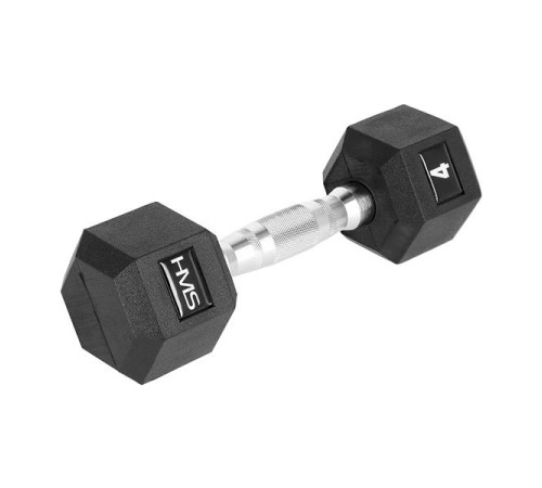 Гантель шестигранна HMS HEX PRO, 4 кг Гантель шестигранна HMS HEX PRO, 4 кг