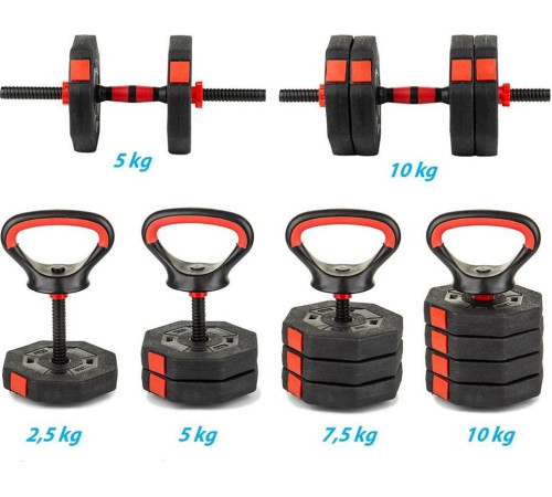 Гантель Eb Fit 1039183 бітумна 1 х 10 кг Гантель Eb Fit 1039183 бітумна 1 х 10 кг