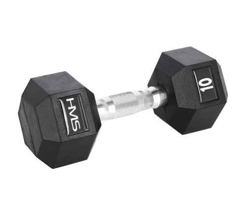 Гантель шестигранна HMS HEX PRO, 10 кг