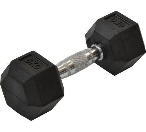 Гантель Eb Fit прогумована 1 х 6 кг Гантель Eb Fit прогумована 1 х 6 кг
