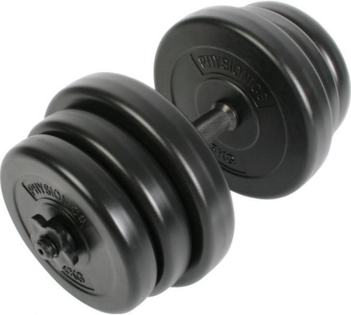 Гантель Physionics JG79334 бітумна 1 х 20 кг Гантель Physionics JG79334 бітумна 1 х 20 кг