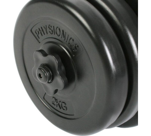 Гантель Physionics JG79334 бітумна 1 х 20 кг Гантель Physionics JG79334 бітумна 1 х 20 кг