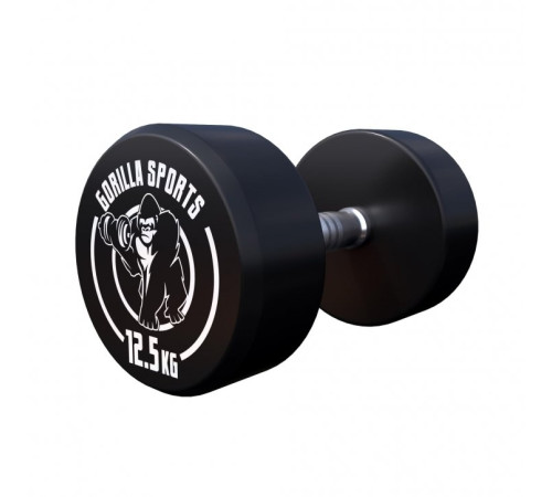 Гантелі прогумовані Gorilla Sports 2 x 12,5 кг