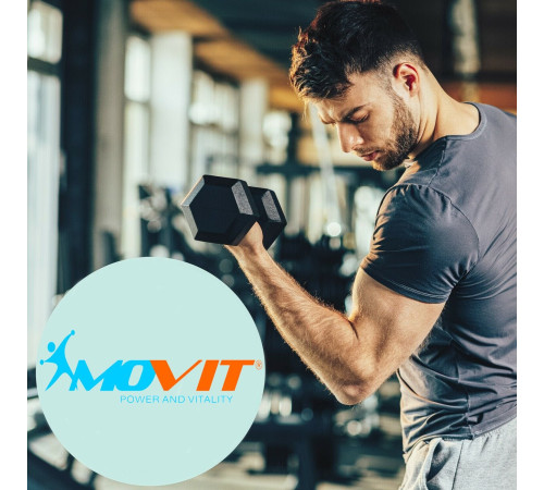 Гантелі Movit M81029 прогумовані 2 x 10 кг Гантелі Movit M81029 прогумовані 2 x 10 кг