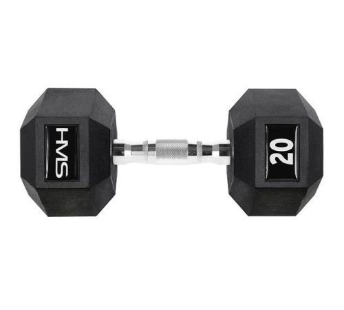 Гантель шестигранна HMS HEX PRO, 20 кг Гантель шестигранна HMS HEX PRO, 20 кг