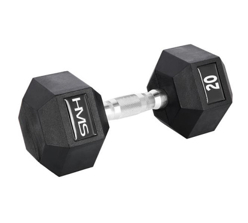 Гантель шестигранна HMS HEX PRO, 20 кг Гантель шестигранна HMS HEX PRO, 20 кг