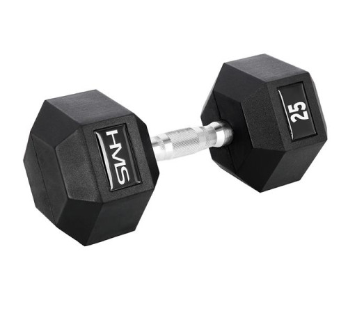Гантель шестигранна HMS HEX PRO, 25 кг Гантель шестигранна HMS HEX PRO, 25 кг
