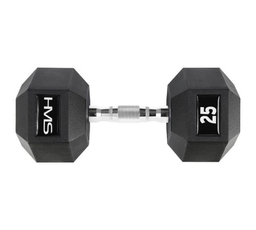 Гантель шестигранна HMS HEX PRO, 25 кг Гантель шестигранна HMS HEX PRO, 25 кг