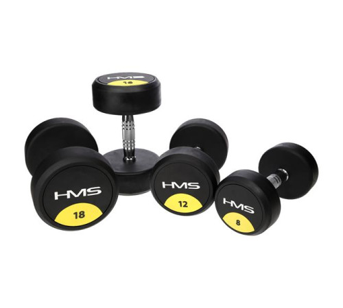 Гантель прогумована HMS HG PRO, 70 кг