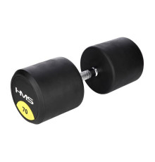 Гантель прогумована HMS HG PRO, 70 кг 