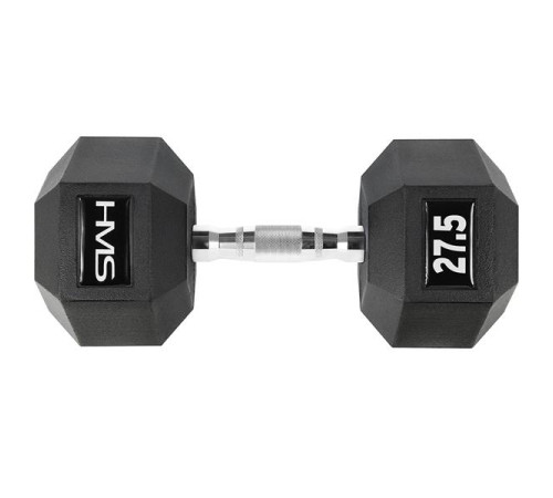 Гантель шестигранна HMS HEX PRO, 27,5 кг Гантель шестигранна HMS HEX PRO, 27,5 кг