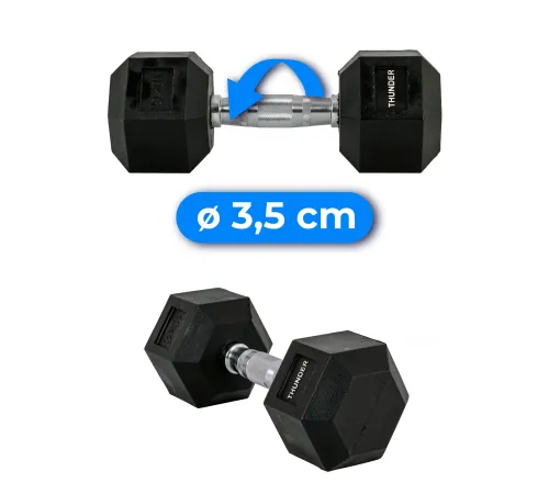 Гантель шестигранна THUNDER 10 кг Гантель шестигранна THUNDER 10 кг