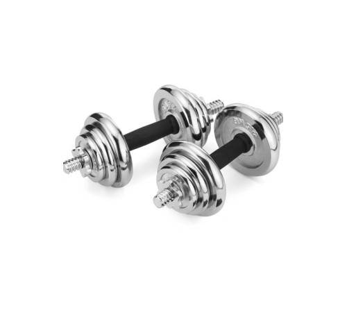 Набір гантелі в кейсі Gymtek чавунні 2х10 кг