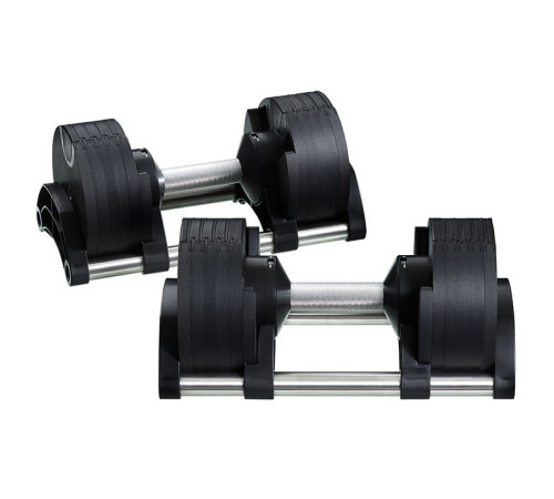 Гантелі набірні NUO Nuobell 2 х 20 кг, чорно-сірі