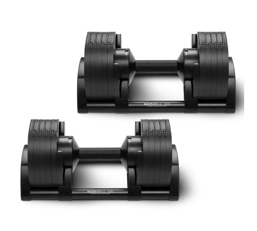 Гантелі набірні NUO Nuobell All Black 2 х 20 кг, чорні