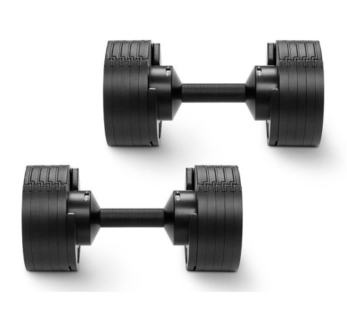 Гантелі набірні NUO Nuobell All Black 2 х 20 кг, чорні