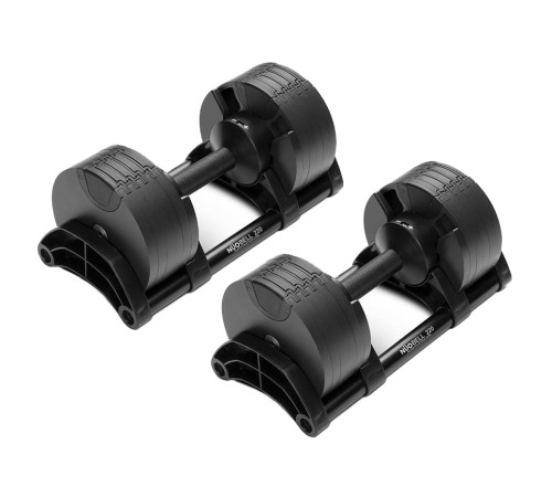 Гантелі набірні NUO Nuobell All Black 2 х 20 кг, чорні