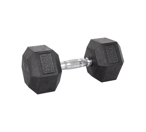 Гантель шестигранна inSPORTline Hexsteel 18 кг Гантель шестигранна inSPORTline Hexsteel 18 кг