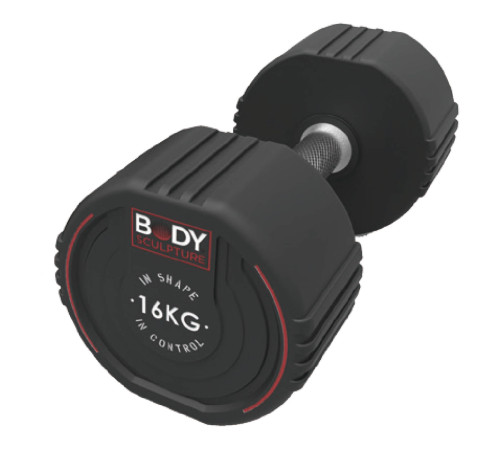 Гантель сталева Body Sculpture TPU BW 133, 16 кг