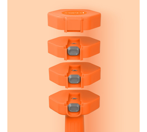 Гантелі шестигранні розбірні HMS HL03 2 x 2,5 кг, оранжеві