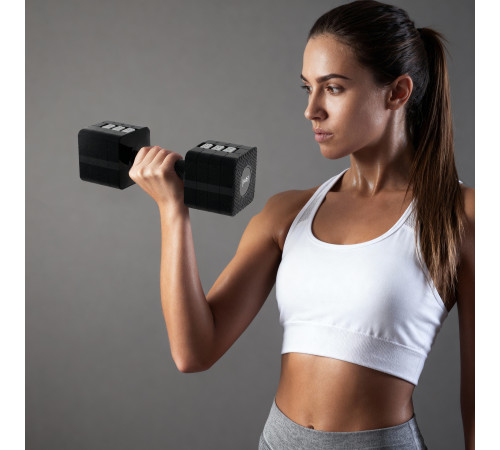 Гантелі розбірні HMS HL02 2 x 5 кг, чорні