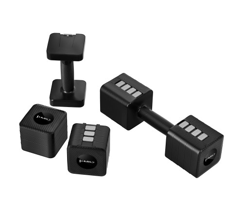 Гантелі розбірні HMS HL02 2 x 5 кг, чорні