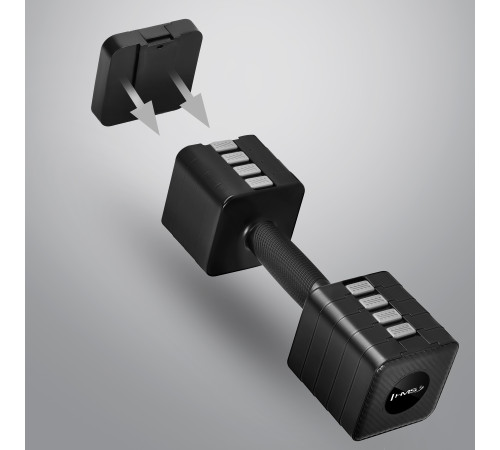 Гантелі розбірні HMS HL02 2 x 5 кг, чорні