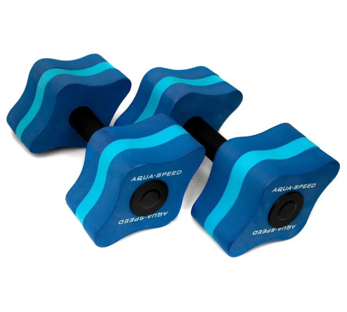 Гантелі для аквафітнесу Aqua Speed, 11 x 15 x 8 см, сині