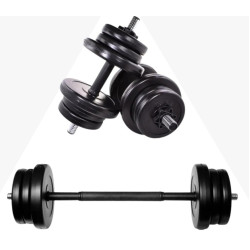 Гантелі розбірні RN Sport зі з'єднувачем для штанги 2 х 21 кг