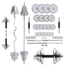 Гантелі розбірні в кейсі HMS STC55, 55 кг