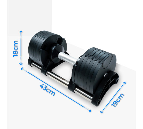 Гантелі регульовані THUNDER GYM-01 24 + 24 кг