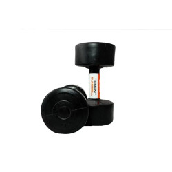 Гантелі пластикові CEMENT DUMBELL 2 х 5 кг, чорні