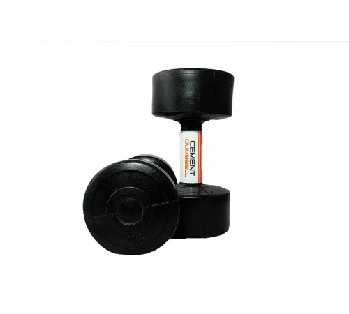 Гантелі пластикові CEMENT DUMBELL 2 х 5 кг, чорні