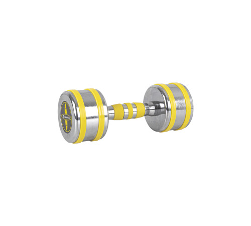 Гантель хромована inSPORTline Yellsteel 7 кг Гантель хромована inSPORTline Yellsteel 7 кг