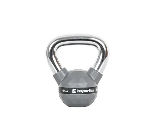Гиря з гумовим покриттям inSPORTline Kettlebell PU 4 кг Гиря з гумовим покриттям inSPORTline Kettlebell PU 4 кг