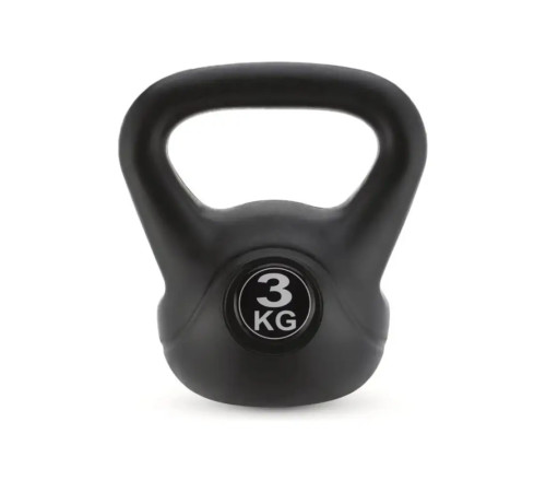 Гиря вінілова Gymtek 3 кг чорний
