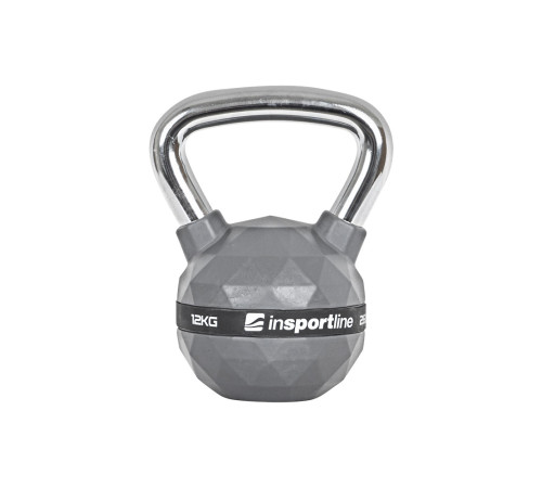 Гиря з гумовим покриттям inSPORTline Kettlebell PU 12 кг Гиря з гумовим покриттям inSPORTline Kettlebell PU 12 кг