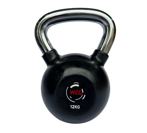 Гиря прогумована з хромованою ручкою WCG 12 кг