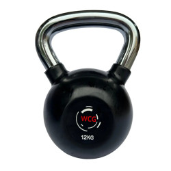 Гиря прогумована з хромованою ручкою WCG 12 кг