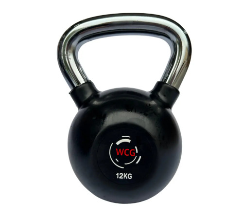 Гиря прогумована з хромованою ручкою WCG 12 кг
