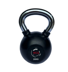 Гиря прогумована з хромованою ручкою WCG 20 кг