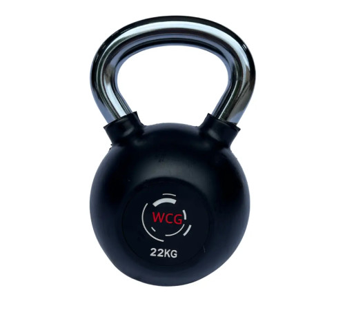 Гиря прогумована з хромованою ручкою WCG 22 кг