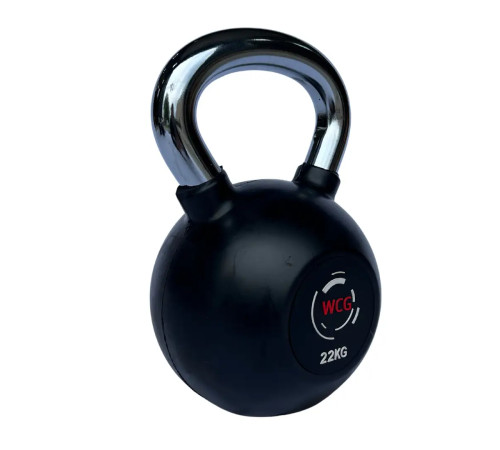 Гиря прогумована з хромованою ручкою WCG 22 кг