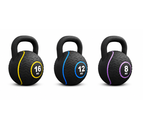 Гирі прогумовані Gorilla Sports 8 кг, 12кг, 16 кг