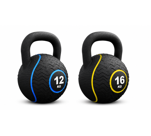 Гирі прогумовані Gorilla Sports 12 кг, 16 кг