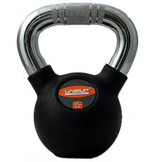 Гиря RUBBER KETTEL DUMBELL 6 кг, чорна 